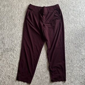 Athleta Brooklyn Deep Maroon Pants